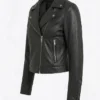 Womens Cropped Leather Jacket