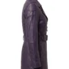 Womens Length Lambskin Leather Coat