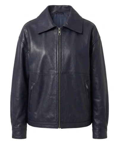 Womens Oversized Leather Jacket