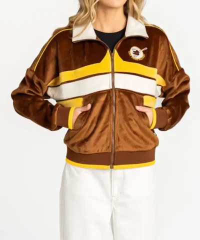 Womens San Diego Padres The Wild Collective Velvet Cord Full Zip Jacket