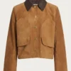 Womens Walters Crop Suede Jacket