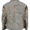 Yellowstone Origin 1883 Ennis Fringe Suede Leather Jacket Shoot backk