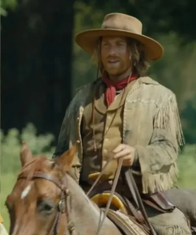 Yellowstone Origin 1883 Ennis Fringe Suede Leather Jacket left