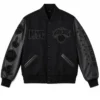 2026 Pro Basketball Finals Nike x New York Knicks Champions Black Varsity Jacket