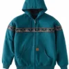 50th Anniversary Vintage 90s Carhartt Aztec Green Cotton Jacket 