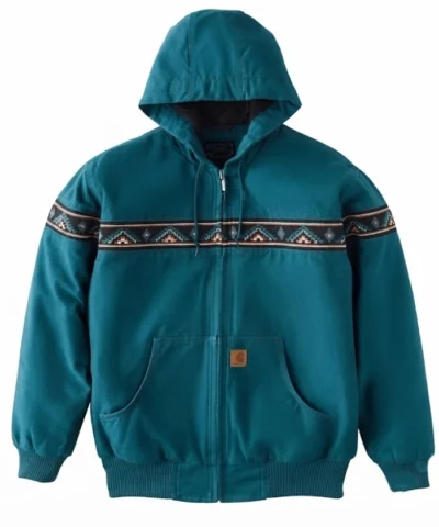 50th Anniversary Vintage 90s Carhartt Aztec Green Cotton Jacket 