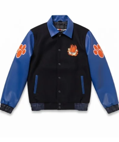 90s Vintage Garfield Classic Paws Varsity Jacket