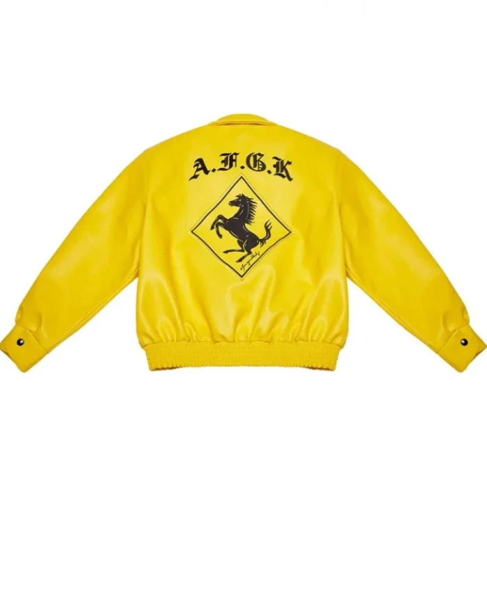 A Few Good Kids Yellow Leather Letterman Jacket