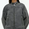 ARKET Racer Grey Zip Up Jacket