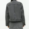ARKET Racer Zip Up Denim Jacket