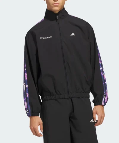 Adidas 2026 Ryoko Rain Full Zipp Woven Black Track Jacket 