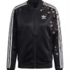 Adidas Cherry Blossom Black Track Jacket for Women