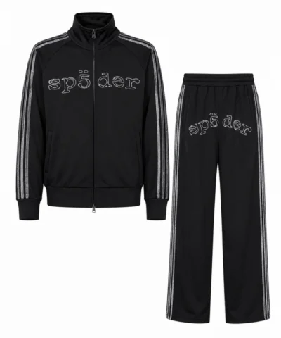 Adidas x Sp5der 2026 Rhinestone Unisex Full Zip Tracksuit