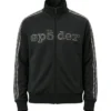 Adidas x Sp5der Rhinestone Unisex Full Zip Tracksuit in Black