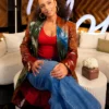 Alicia Keys American Idol S24 Leather Coat