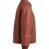Allie Hayes Off Campus TV Series Mika Abdalla Red Leather Bomber Jacket On Sale