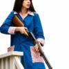 Anne Hathaway TV Movie The End of Oak Street 2026 Denise Floral Coat