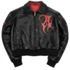 Auracles x Pelle Pelle Topography Womens Black Leather Jacket