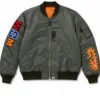 BAPE Shark Bomber Flight Grey Jacket