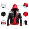Batman Dark Knight Hooded Biker Jacket