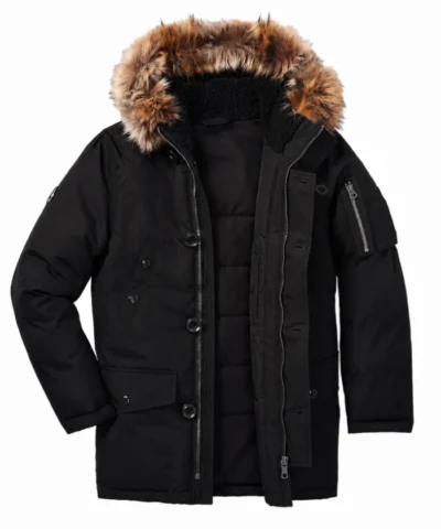 Batman Justice League Black Fur Hooded Jacket