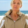 Battle on the Beach S05 Sarah Baeumler Tan and White Windbreaker Jacket