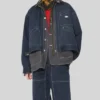 Beautiful People x Dickies Work Grey and Blue Cotton Jacket