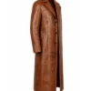 Ben Affleck Batman Nightwalker Leather Brown Coat