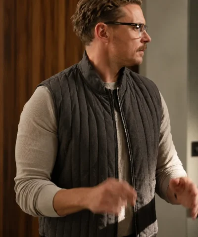 Billy Magnussen TV Series The Audacity Season 01 Duncan Black Parachute Quilted Vest
