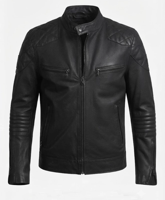 Black Biker Leather Jacket