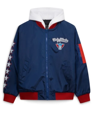 Blue Cody Rhodes Full Zip Hooded Jacket