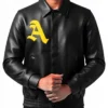 Buy A Few Good Kids Black Leather Letterman Jacket