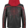 Buy Acosta Warhammer 40000 Chaos Real Leather Hooded Jacket For Sale