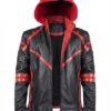 Buy Acosta Warhammer 40000 Chaos Real Leather Zipper Hooded Jacket