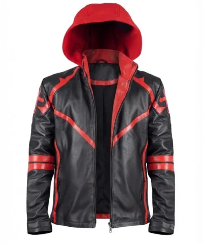 Buy Acosta Warhammer 40000 Chaos Real Leather Zipper Hooded Jacket