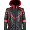 Buy Acosta Warhammer 40000 Chaos Real Leather Zipper Hooded Jacket For Sale