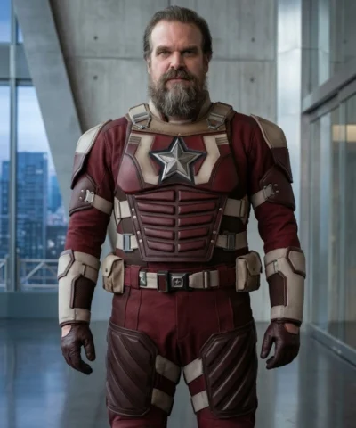 Buy Alexei Shostakov Movie Thunderbolts David Harbour Red Guardian Red Costume Leather Jacket For Men