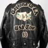 Buy Jacob Elordi Airport Sydney Australia Black Avirex Leather Jacket 