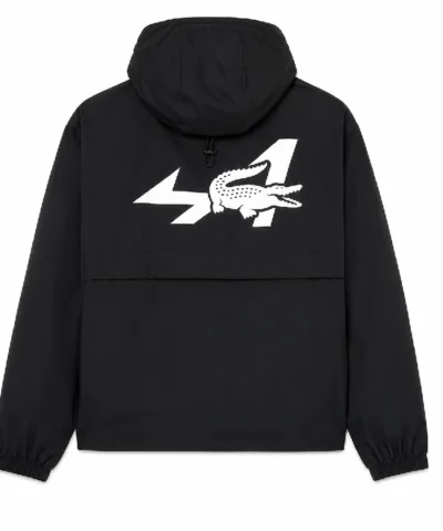 Buy Lacoste x Alpine Black Cotton Jacket On Sale 