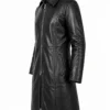 Buy Now Gothic Style Black Genuine Leather Vampire Coat
