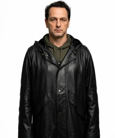 Buy Now Matthew Rhys Widows Bay 2026 Leather Coat