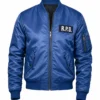 Buy Now Resident Evil 2 RPD MA 1 Flight Blue Bomber Jacket