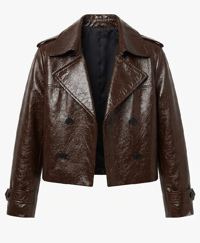 Buy Now Zhang Linghe Gucci Cruise 2026 Brown Leather Jacket