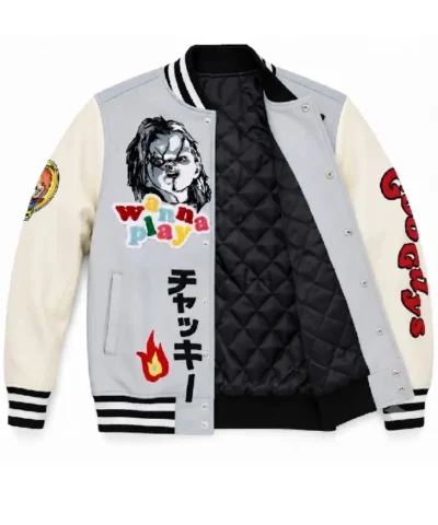 Alternative view of Chucky Good Guys Wanna Play Grey Jacket