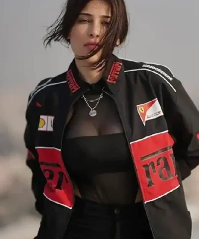 Buy Zyrox F1 Ferrari Racing Streetwear Black Cotton Jacket
