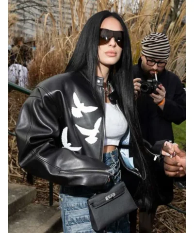 Camilla Araujo Paris Fashion Week 2026 Leather Jacket