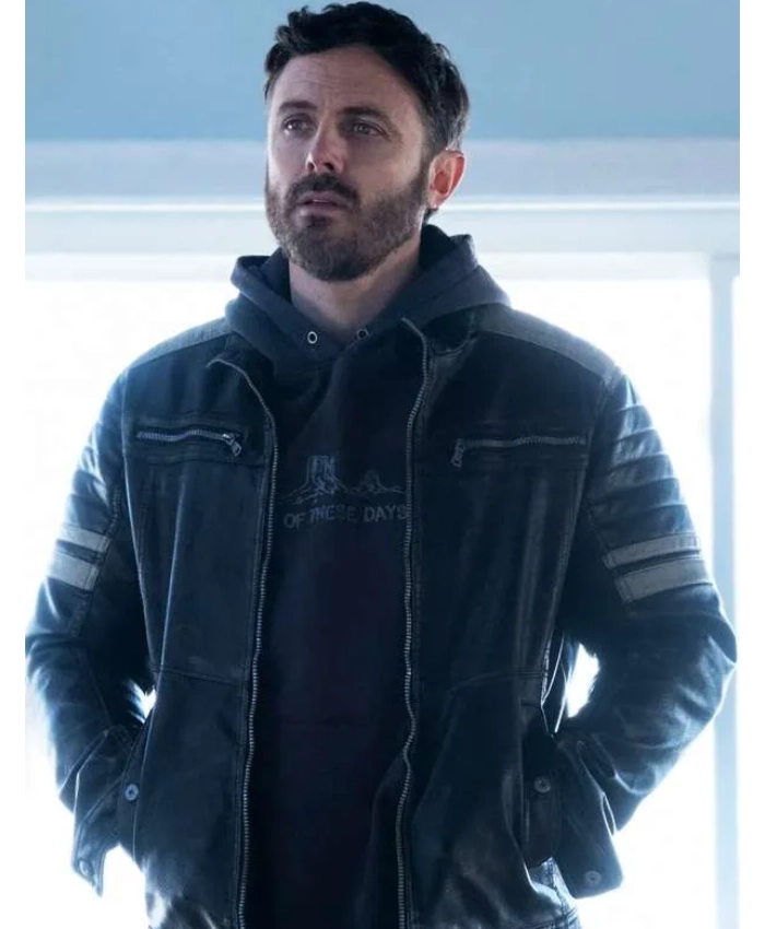 Casey Affleck The Instigators Cobby Black Biker Jacket