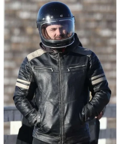 Casey Affleck The Instigators Cobby Black Leather Jacket
