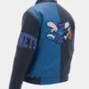 Charlotte Hornets Vintage Leather Zipper Jacket
