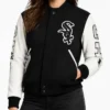 Chicago Sox Black And White Wool Varsity Jacket 